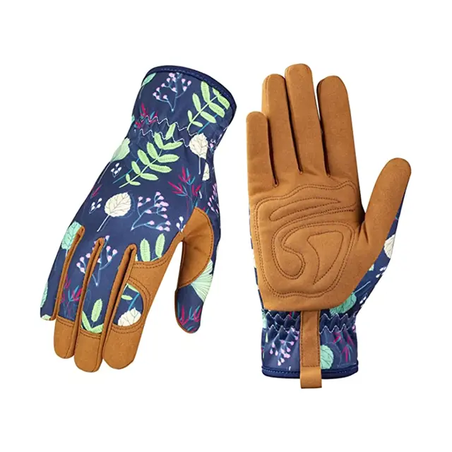 Bamllum Leather Gardening Gloves for Women